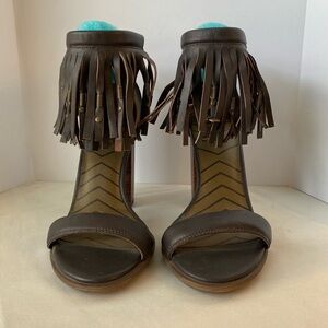 Mia Cristi Leather Heeled Sandal